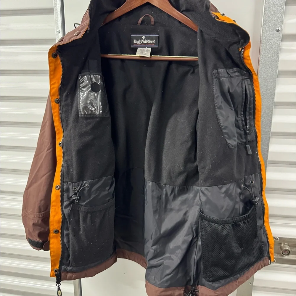 Vintage Early Winters Alpenlite Jacket‎ Brown and Orange Womens Medium